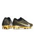 Nike Mercurial Vapor 15 Elite FG Soccer Cleats Black Gold Silver