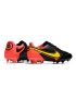 Nike Tiempo Legend 9 Elite FG Soccer Cleats Black Red Yellow