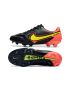 Nike Tiempo Legend 9 Elite FG Soccer Cleats Black Red Yellow