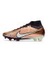 Nike Zoom Mercurial Superfly IX Elite FG Firm Ground Soccer Cleats Metallic Copper White