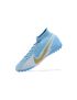 2020-21 Nike Mercurial Superfly 7 Elite TF Blue White Gold