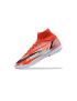 Nike Mercurial Superfly 8 Elite TF Soccer Cleats Chile Red Black  Ghost  Total Crimson