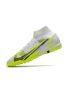 Nike Mercurial Superfly 8 Elite TF Soccer Cleats White  Black  Metallic Silver Volt
