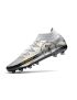 Nike Phantom GT Elite DF AG Soccer Cleats Pure Platinum Black Speed Yellow Metallic Silver