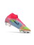 Nike Mercurial Superfly 8 Elite FG Soccer Cleats White Pink Black Multicolor