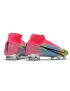 Nike Mercurial Superfly 8 Elite FG Soccer Cleats White Pink Black Multicolor