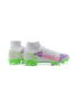 Nike Mercurial Superfly 8 Elite FG Soccer Cleats White Pink Purple Volt