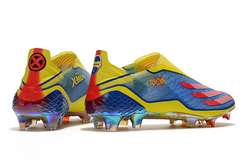 adidas blue and red cleats