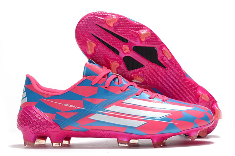 Pink blue adidas boots clearance