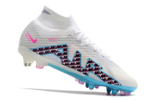 2023 Nike Mercurial Superfly 9 Elite SG-Pro White Baltic Blue Pink BlastIndigo Haze