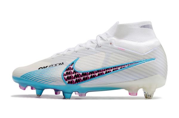 2023 Nike Mercurial Superfly 9 Elite SG-Pro White Baltic Blue Pink BlastIndigo Haze