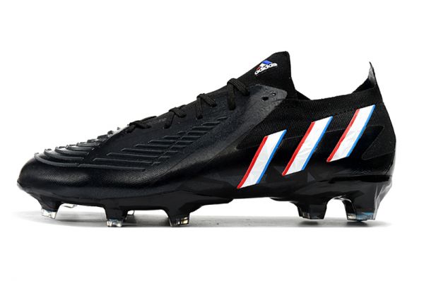 adidas Predator Edge .1 Low FG Soccer Cleats - Core Black_Footwear White_Vivid Red