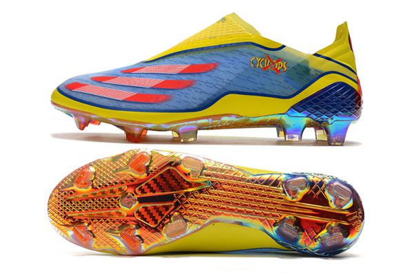 adidas blue and red cleats