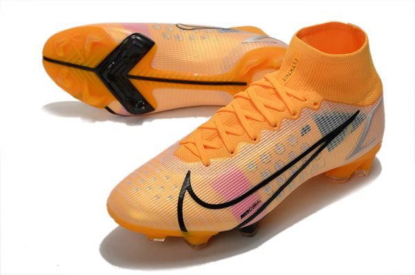nike soccer cleats black and orange