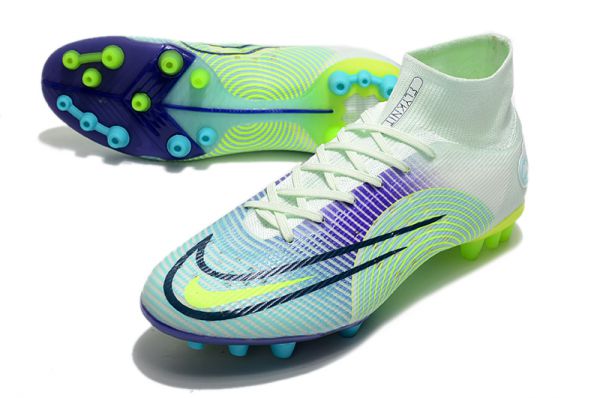 Nike Mercurial Superfly 8 Elite AG - Barely Green Volt Electro Purple  Soccer Cleats