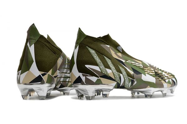 Adidas Predator Edge+ FG Olive Silver Metallic Magic Lime