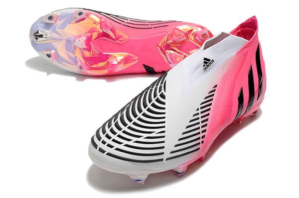 Adidas Predator Edge LZ+ FG Solar Pink Core Black Footwear White