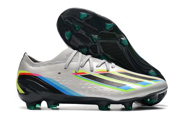 adidas X Speedportal.1 FG Soccer Cleats Silver Metallic Black Yellow