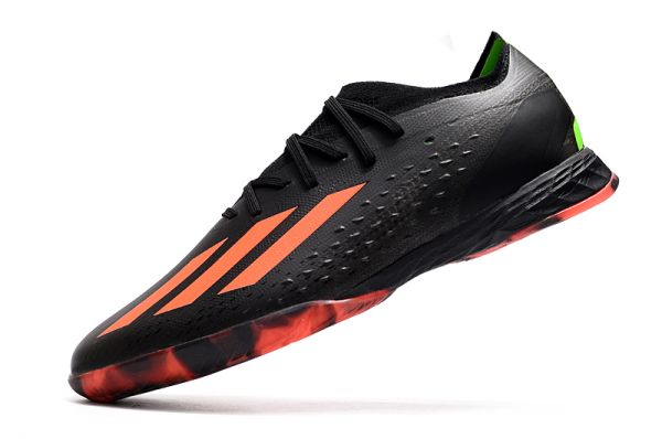 adidas X Speedportal.1 IN Soccer Cleats Black Solar Red Solar Green