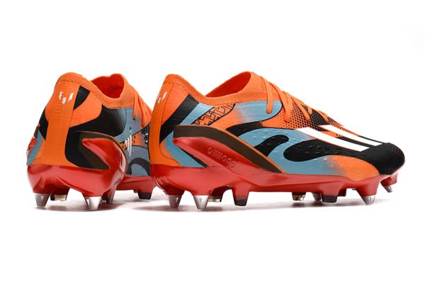 adidas X Speedportal.1 Messi SG Soccer Cleats Black Orange Turquoise