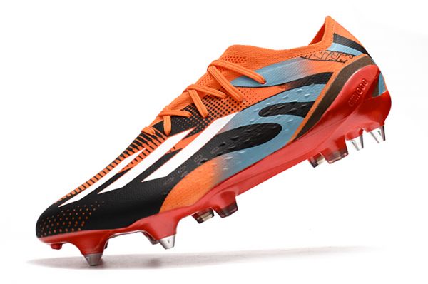adidas X Speedportal.1 Messi SG Soccer Cleats Black Orange Turquoise