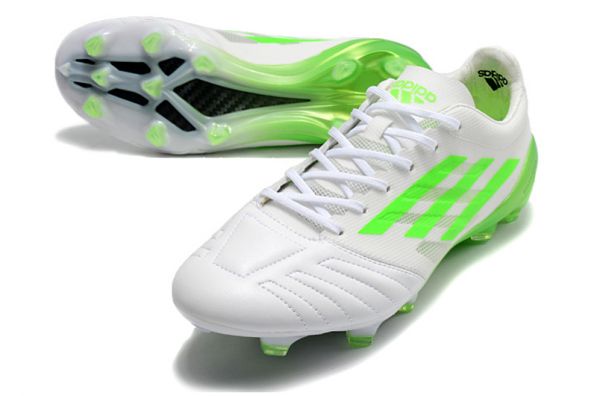 Adidas X Speedportal 99 Leather FG Soccer Cleats White Green