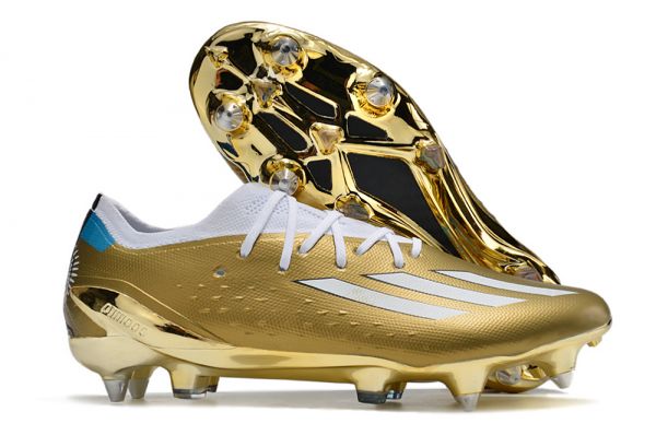 adidas X Speedportal + SG Soccer Cleats 2022 Gold