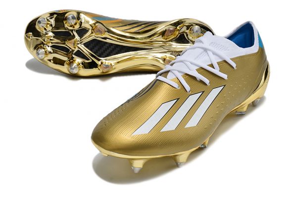 adidas X Speedportal + SG Soccer Cleats 2022 Gold