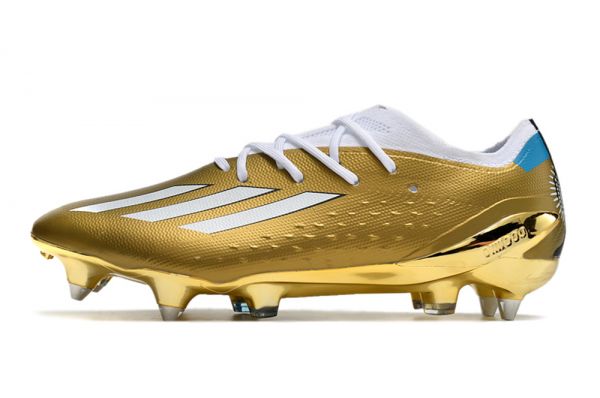 adidas X Speedportal + SG Soccer Cleats 2022 Gold