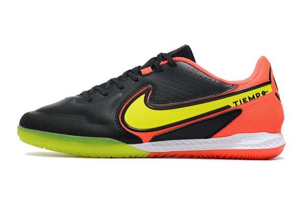 Cheap Nike React Tiempo Legend 9 Pro IC Soccer Cleats Black Yellow Red