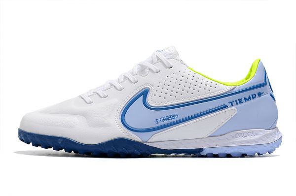 Cheap Nike React Tiempo Legend 9 Pro TF Soccer Cleats White Blue