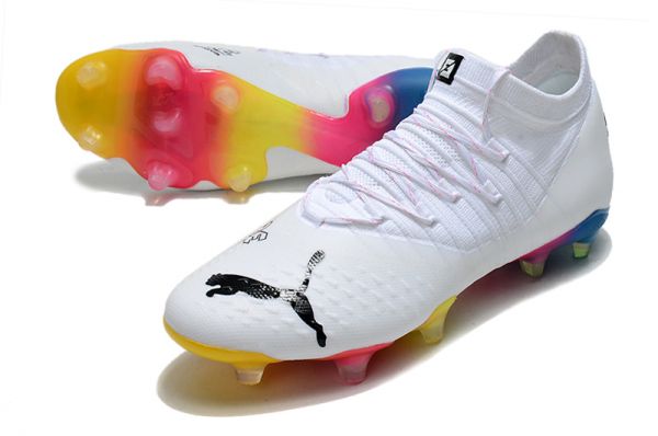 Cheap Puma Future Z 1 3 Fg Soccer Cleats White Ocean Dive Black