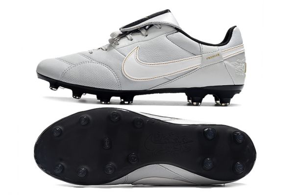 Nike Premier 3 FG Firm Ground Soccer Cleat White Grey Black