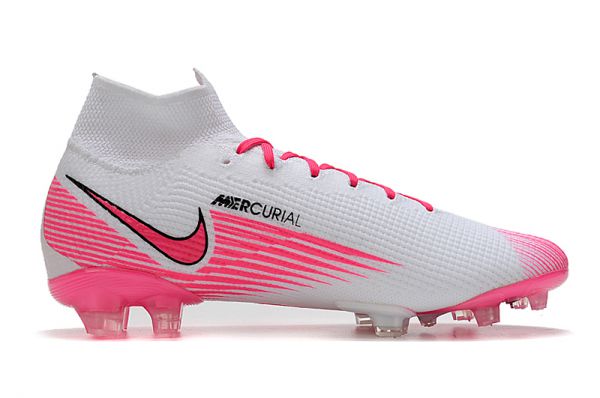 Nike white pink football boots