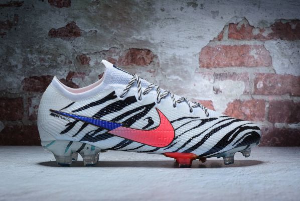nike mercurial black white red