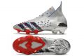Kids Adidas Predator Freak+ FG Boots Silver Metallic Core Black Scarlet