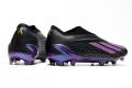 adidas X Speedportal + FG 2022 Soccer Cleats Core Black Tribe Purple Gold Metallic