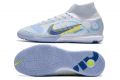 Cheap Nike Mercurial Superfly 8 Elite IC Soccer Cleats Grey Blackened Blue