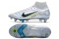 Cheap Nike Mercurial Superfly 8 Elite SG-Pro Soccer Cleats Grey Blackened Blue
