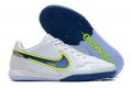 Nike React Tiempo Legend 9 Pro IC Soccer Cleats Grey Dark Marina Blue